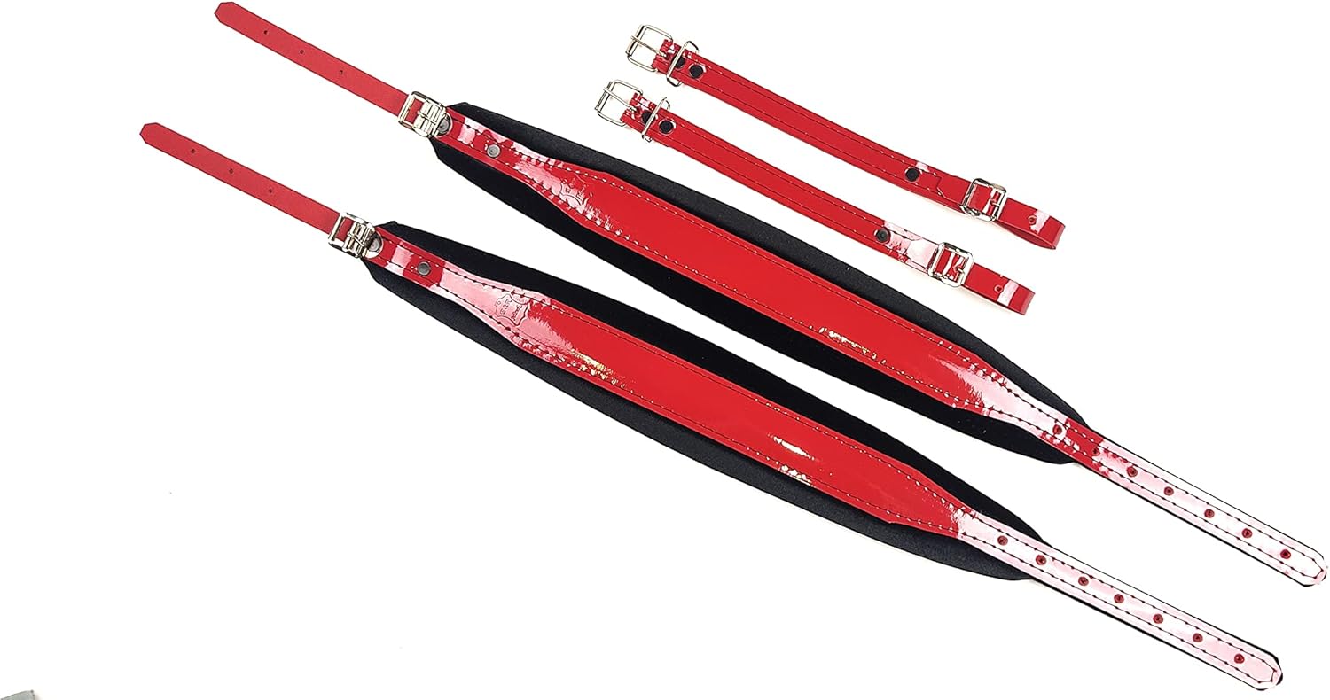Red Accordion shoulder straps for all types of accordion