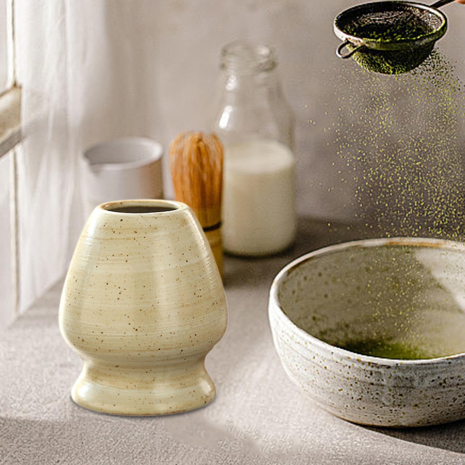 Keramik-Schneebesenhalter Für Matcha – Traditionelles Japanisches Tee-Zubehör