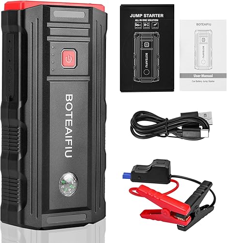 Miniatura 9 de Arrancador de batería de coche 2000A hasta 8.0L de gas y 6.0 L Diesel Engine12V Auto Batería Booster Carga rápida Banco de energía Cable de puente