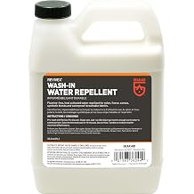 GEAR AID Wash-in Water Repellent, Long-Lasting Waterproofing for Snow and Rain Outdoor Gear, Concentrated Formula, Durable Protection Against the Elements, 1 Liter 33.8 fl oz