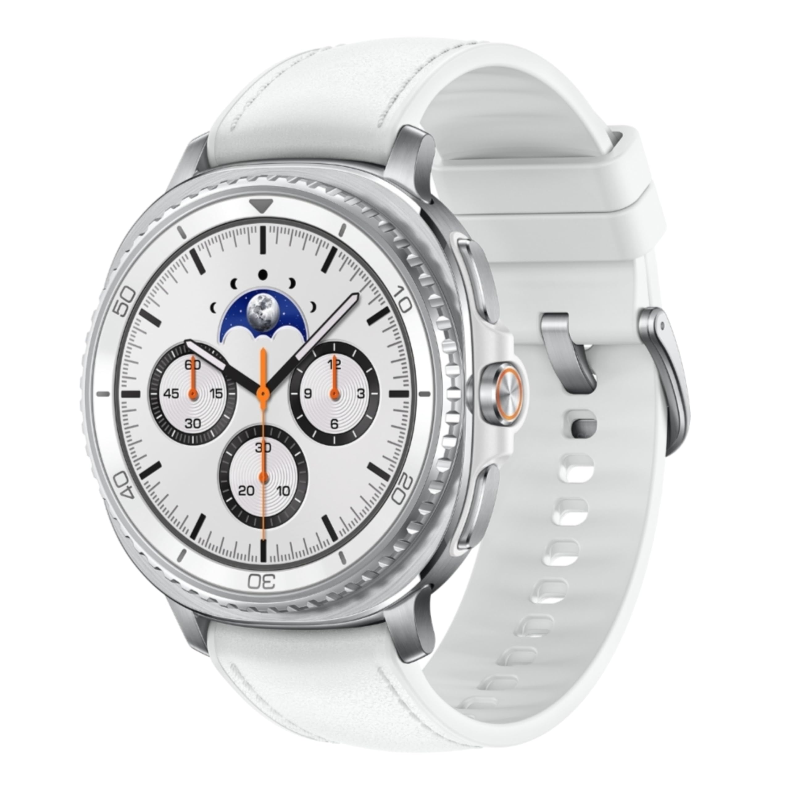 Samsung Galaxy Watch8 Classic (46mm LTE, White) with 3nm Processor | Dual GPS | Sapphire Glass & Stainless Steel | 5ATM & IP68 | BP, ECG, IHRN & Vascular Load Monitoring | Anti-oxidant Index-picture-29