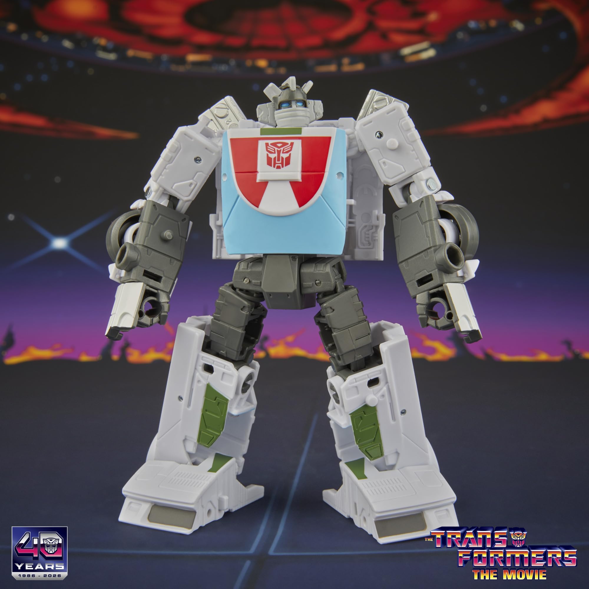 Wheeljack klasy Deluxe z kolekcji Transformers Studio Series z filmu ""The Transformers: The Movie"", 12,5-centymetrowa przekształcająca się figurka, zabawkowe roboty dla dzieci w wieku od 8 lat
