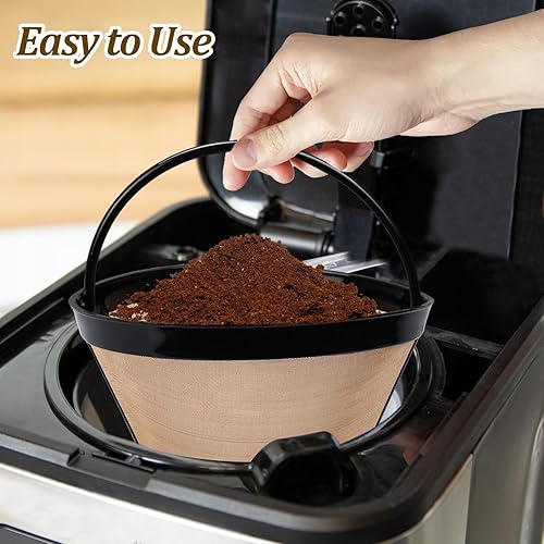 Miniatura 6 de Dexspoeny Filtro de café, tazas K reutilizables y filtro para cafetera (para cafetera Ninja Dual Brew Coffee) 304 malla de acero inoxidable para