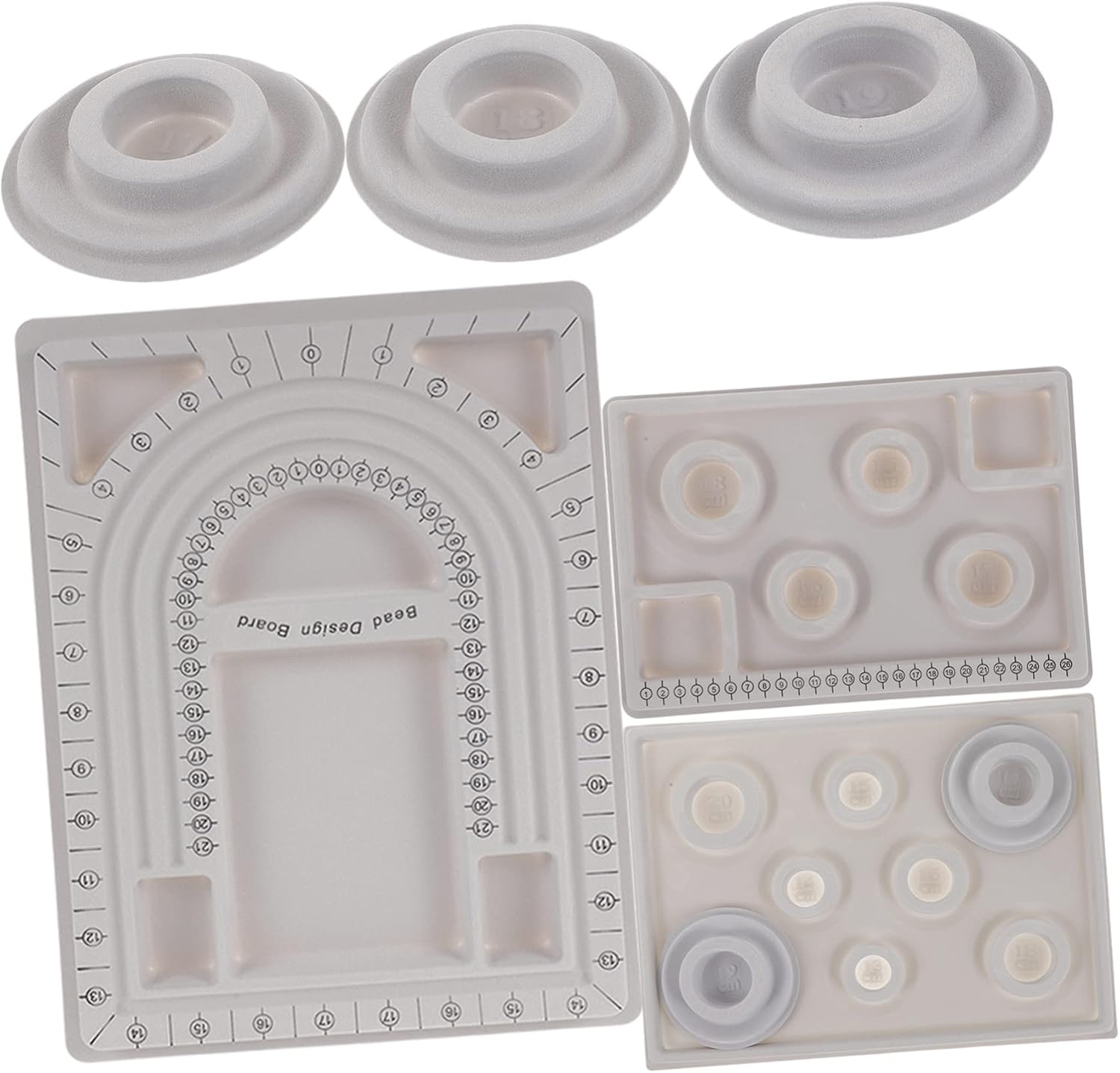 HAPINARY 1set Bead Board Jewelry Design Tray for DIY Craft Includes for Bracelets and Necklaces for Bead Organizing and Jewelry Making