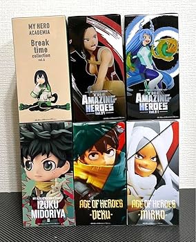 Amazon.co.jp: ヒロ アカ フィギュア 6体セット デク 八百万百 波動