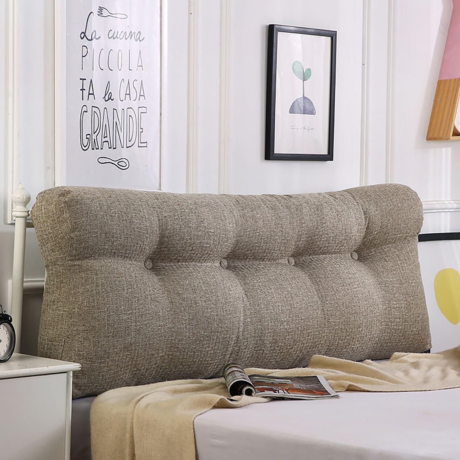Coussin de lecture triangulaire contre le mal de dos et dossier de soutien au lit