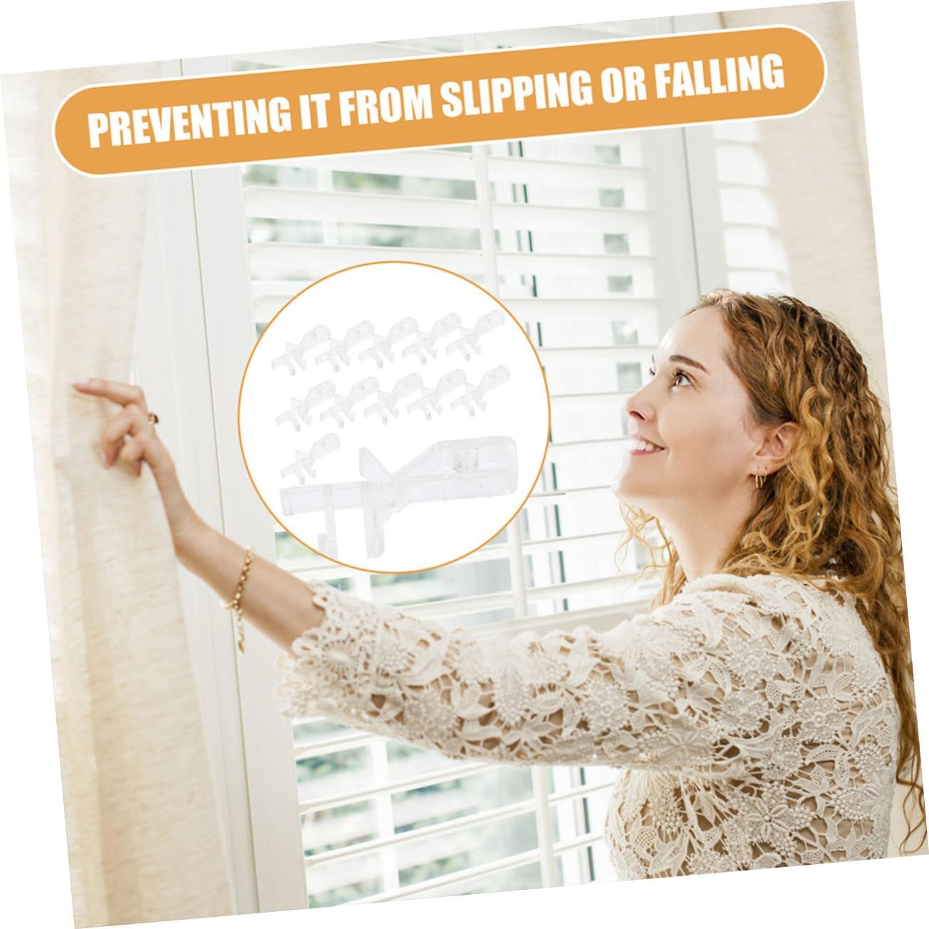 Blind Clips for Valance Replacement 10 Pcs Hidden Valance Clip Holders for Window Treatments
