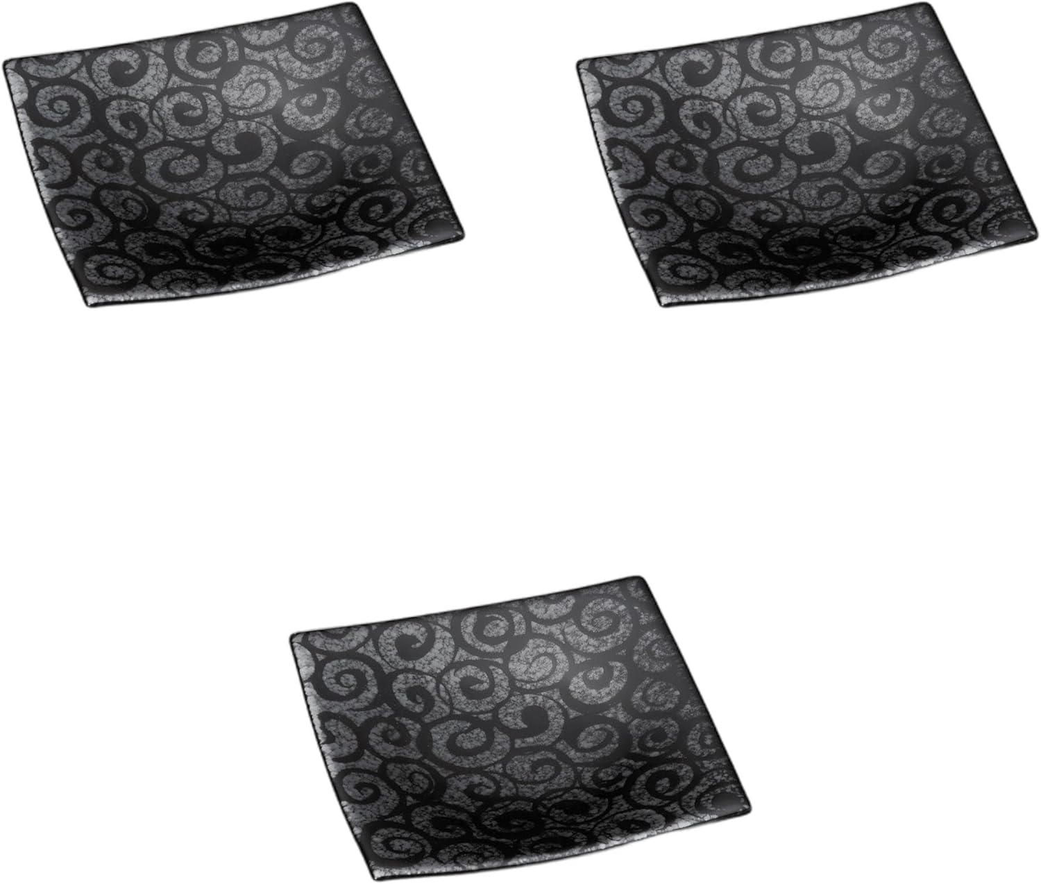 有田焼 陶器製皿 青磁色 渦巻き模様 5枚セット 未使用】有田焼 陶器製