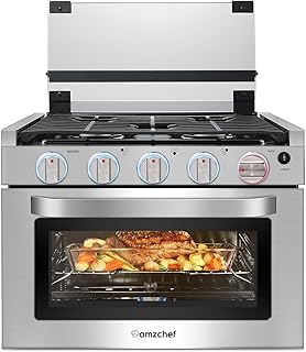 AMZCHEF RV Propane Gas Range Oven