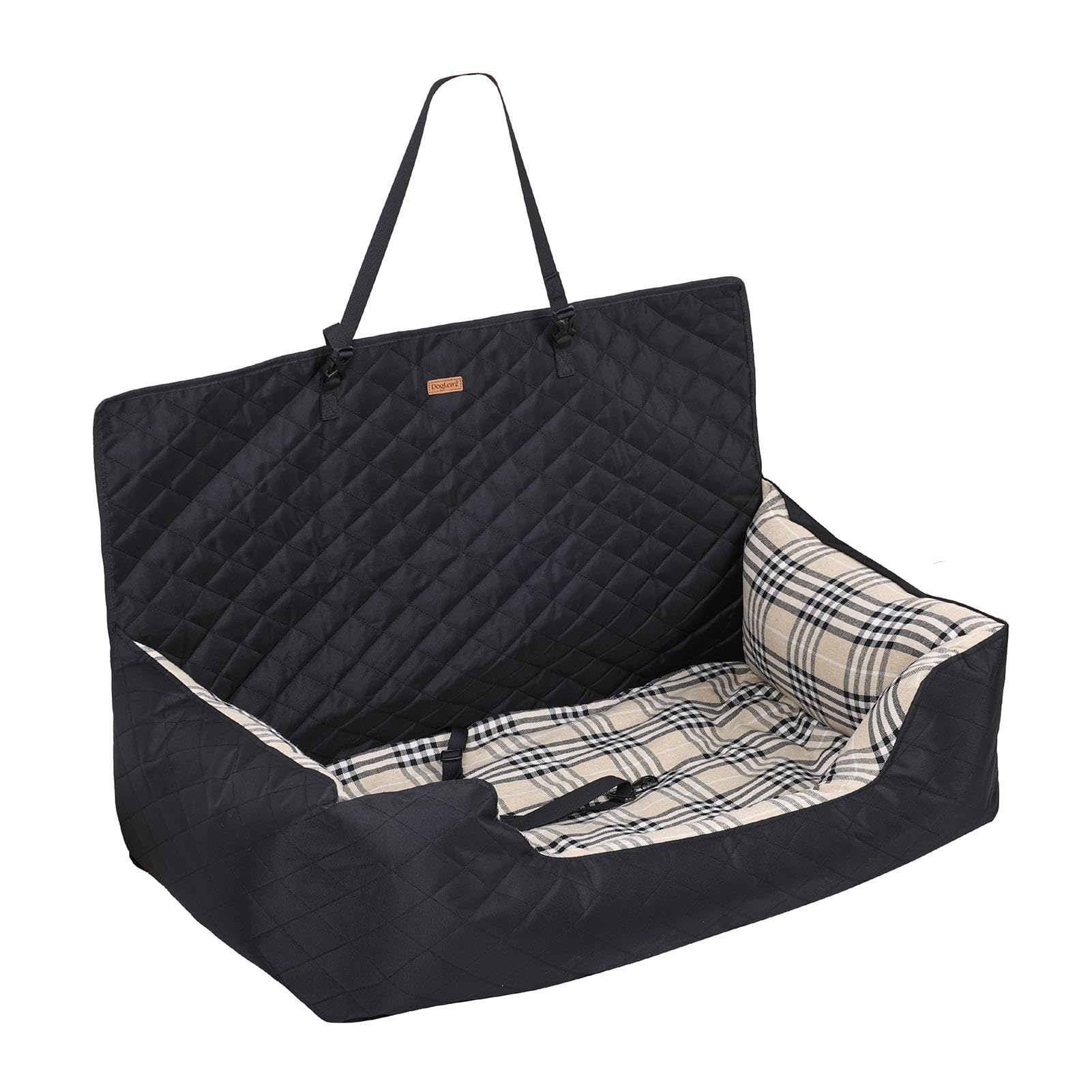 Cama Multifuncional Para Perros - Asiento De Coche Portátil Para Perreras | Transportador De Seguridad De Viaje Para Productos Para Mascotas | Asiento De Coche Para Perro Con Cinturón De Secador