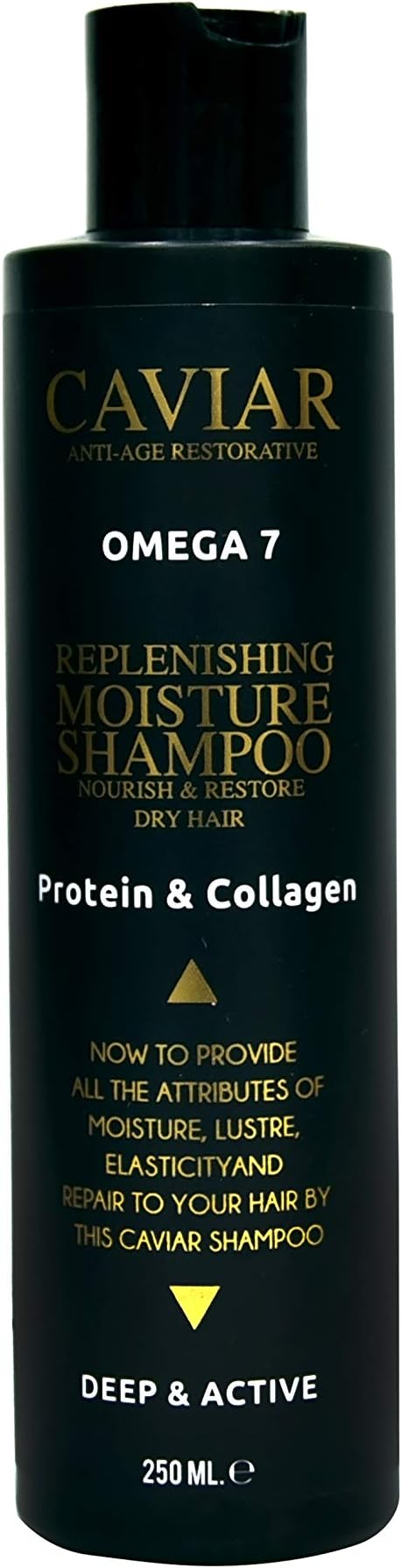 CAVIAR ANTI-AGE RESTORATIVE TREATMENT PROFESSIONAL Protein & Collagen Shampoo | 250ml, Nourish and Restore Dry Hair, Elasticity and Moisture, with Deep Active Formula | For or Home Use