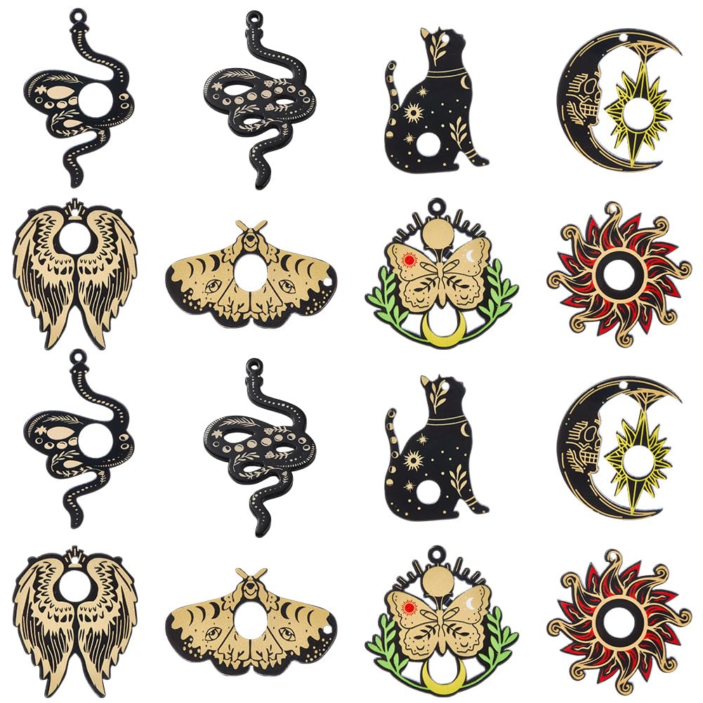 Pendentifs divinatoires Soleil et Lune pour créer des bijoux cadeaux personnalisés