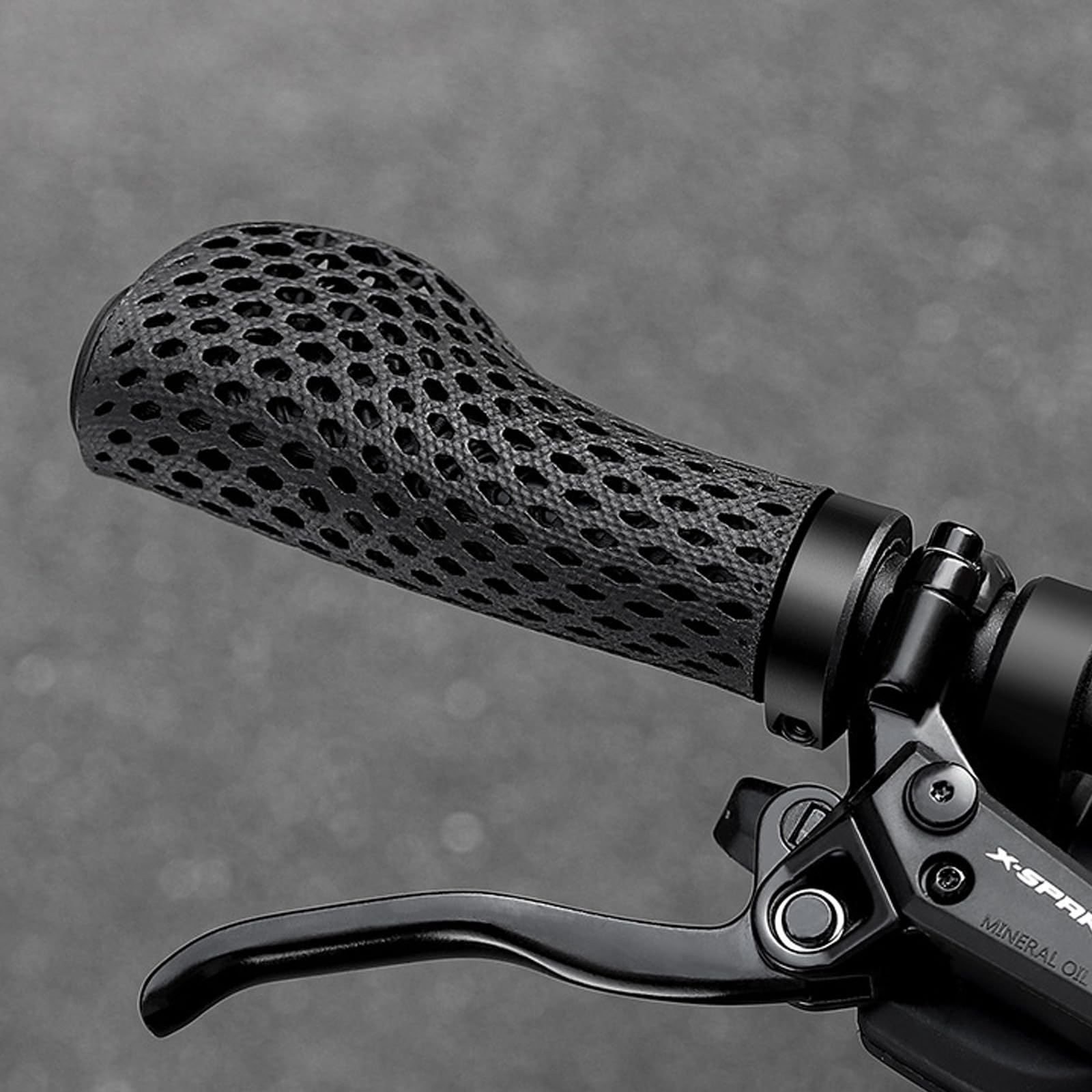 Manopole per bici con motivo a nido d'ape: in resina ergonomica anti-fatica, attrezzatura da ciclismo leggera, traspirante, a nido d'ape, ammortizzante, manico per ciclismo