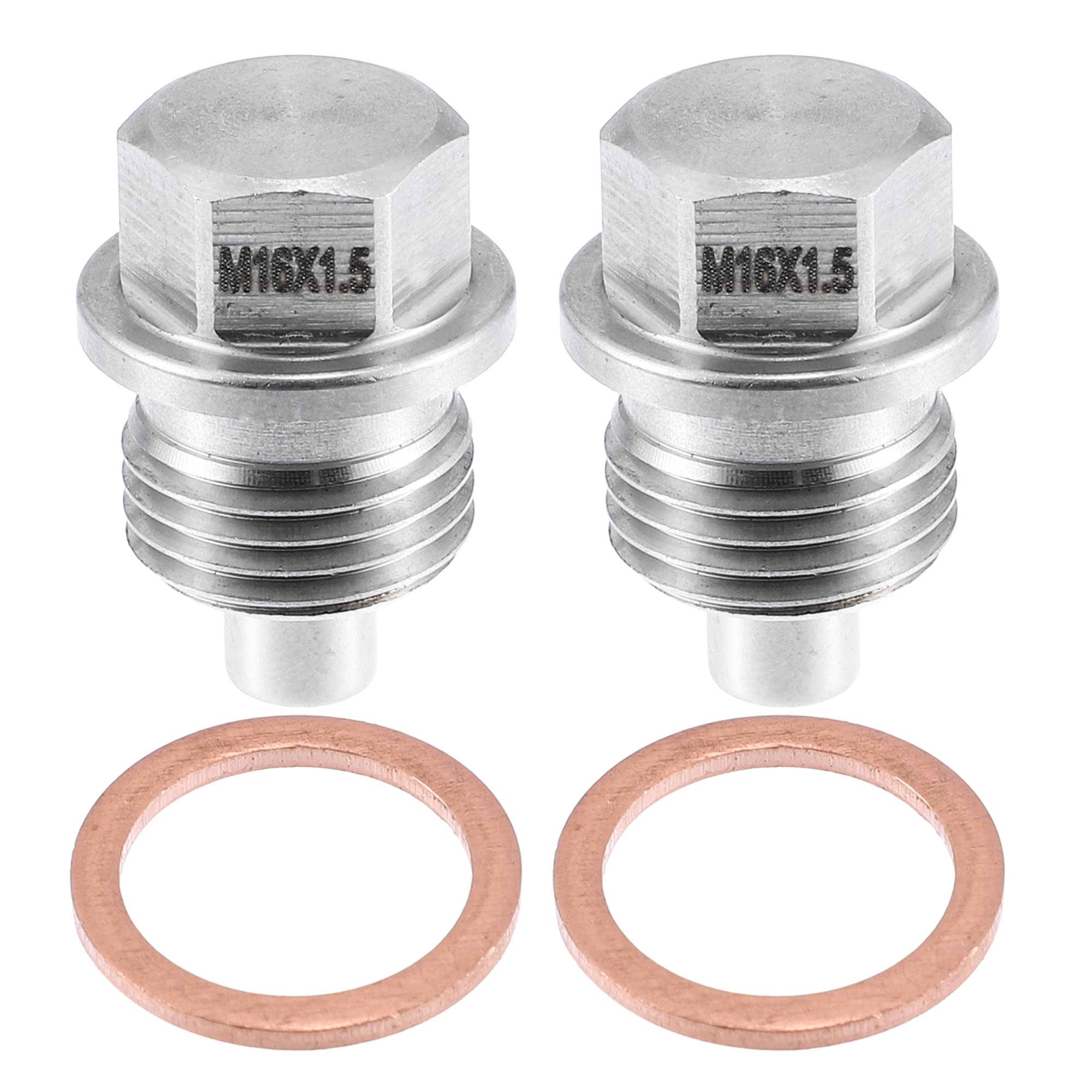 Tappo Scarico Olio Magnetico M14x1.5 - Acciaio Inox Per Auto E Moto - Foto 2