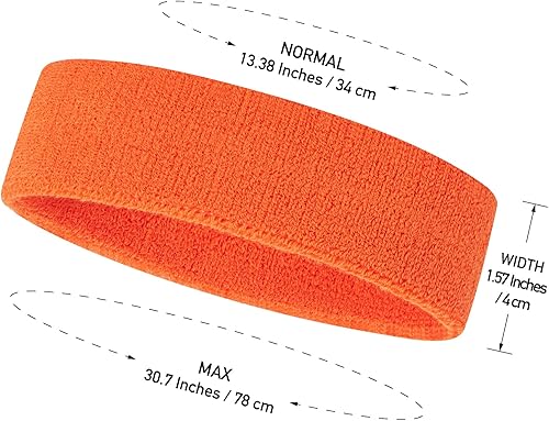 Miniatura 10 de ONUPGO Juego de bandas para el sudor para niños pequeños, banda deportiva de algodón para el sudor para niños, jóvenes y bebés (1 diadema + 2