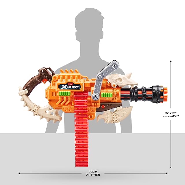 Foto 5 de 7 de XSHOT Insanity HorrorFire Dread Hammer de ZURU con 48 Dardos, Tecnología Air Pocket y Almacenamiento