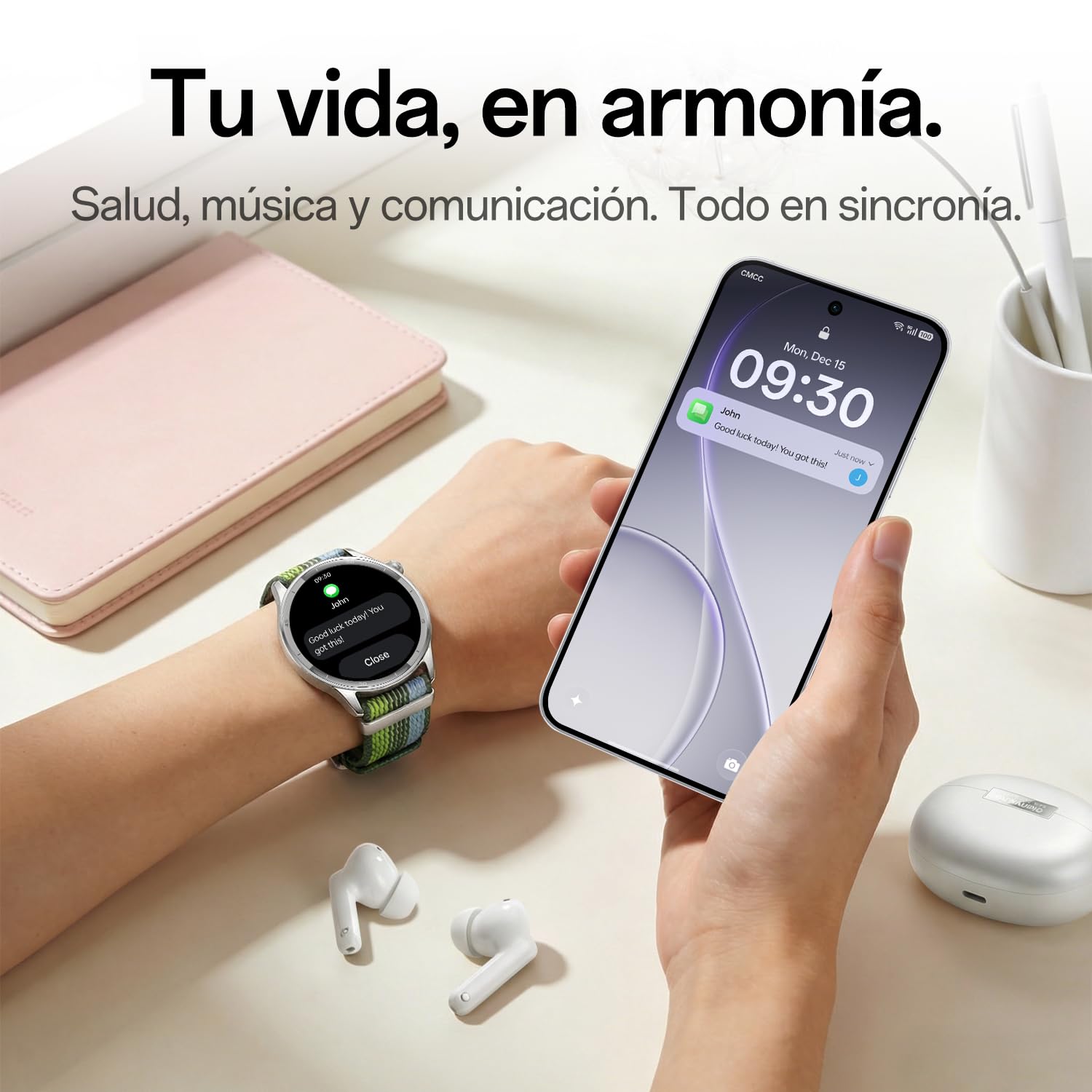 OPPO Watch S Reloj Inteligente, 1.96 Pulgadas AMOLED Pantalla, 100+ Modos Deportivos, Llamadas Bluetooth, hasta 12 Días de Batería