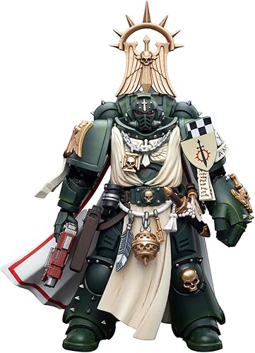Miniatura 2 de JOYTOY 118 Warhammer 40,000 - Figura de acción de 4 pulgadas Dark Angels Master con Power Fist Collection Modelo