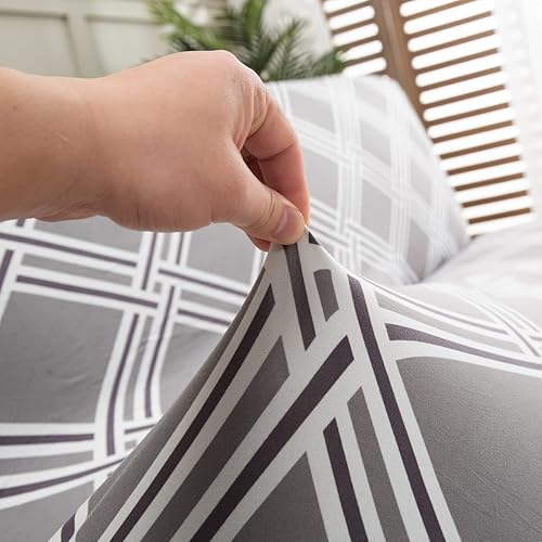 Vista 210 de MIFXIN Funda de sofá sin brazos, funda elástica plegable para sofá cama, sin reposabrazos, protector de muebles de elastano impreso lavable, sin