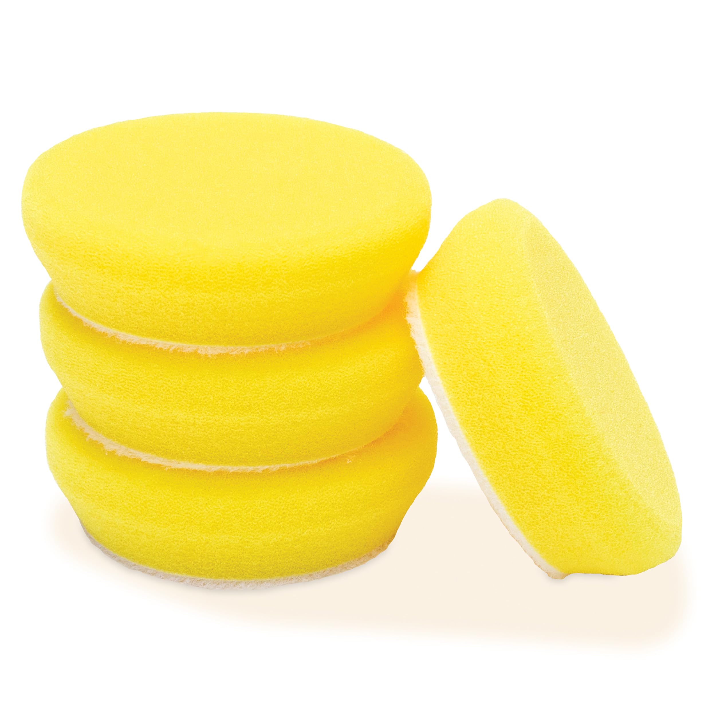 Griot's Garage Polishing, Foam, Yellow, 2 Inch Pads (Set of 4)