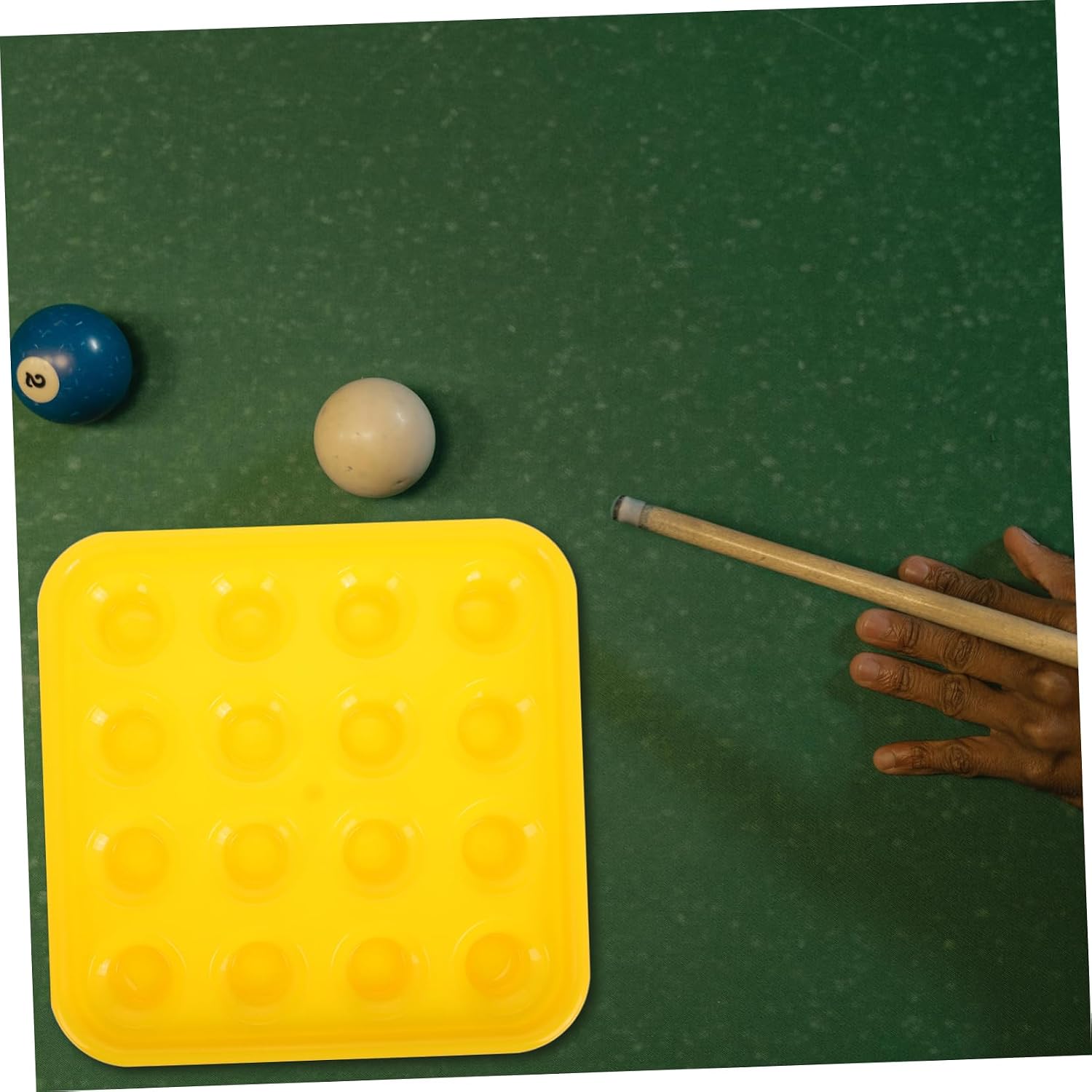 Abaodam Billiard Balls Storage Tray Plastic Pool Ball Holder Rack for Pool Tables