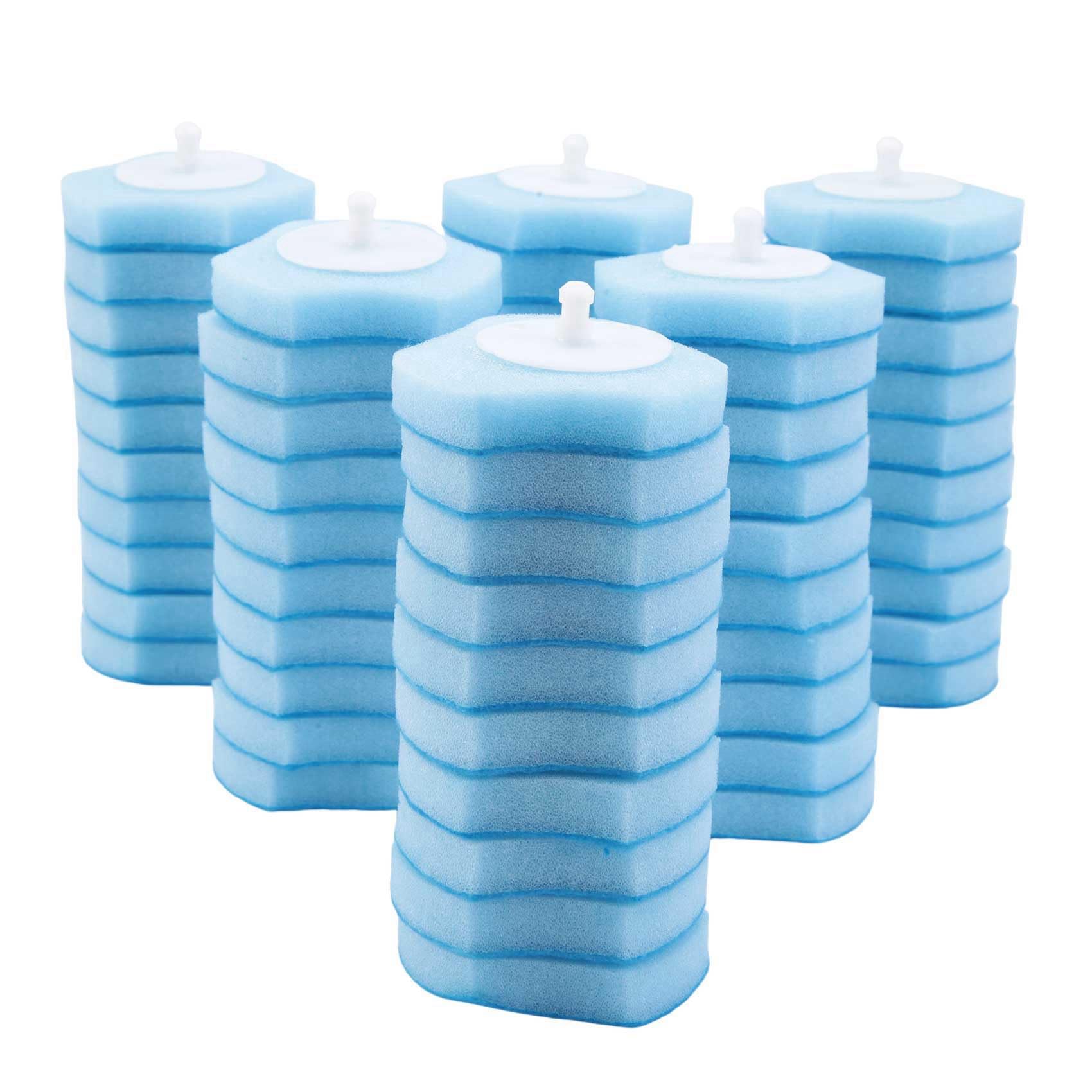 CTRLZS Disposable Toilet Cleaning System Disposable Toilet Flushable Refill Brush Flushable Refills - 60 Refills