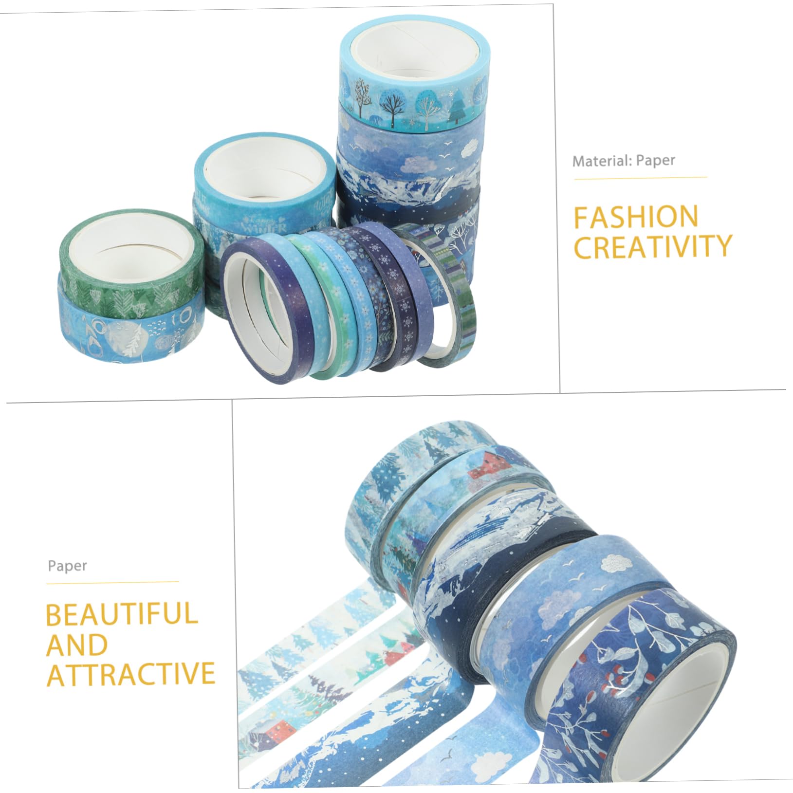 Operitacx Cinta Washi Decorativa Navideña De Adhesiva Para Manualidades Y Scrapbooking Navidad Para Y Álbumes 19 * 5