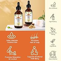 Vista 4 de Aceite esencial de incienso de alta calidad, 100% puro y natural, 2.1 onzas líquidas para la piel, arrugas, cicatrices, cuidado de la cara