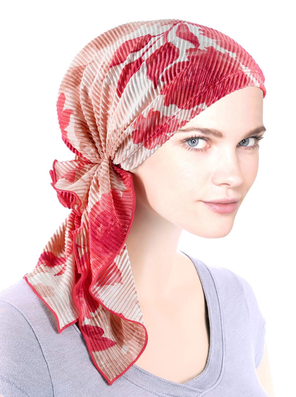 Bella Scarf Plisse Chemo Hat Turban Head Scarves Pre Tied