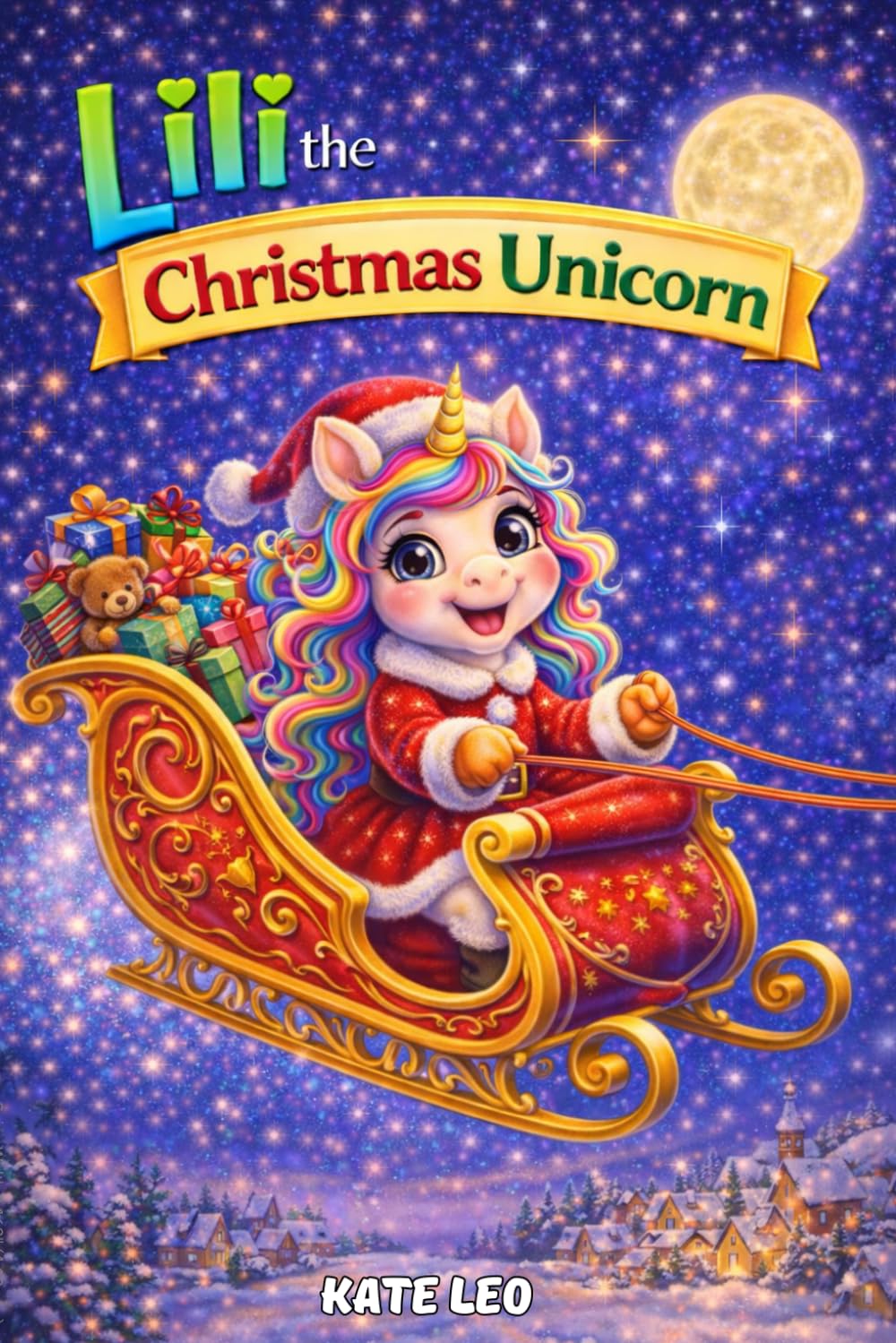 Lili the Christmas Unicorn: Story Book for Girls 4–8 (Unicorn Lili Tries Jobs)