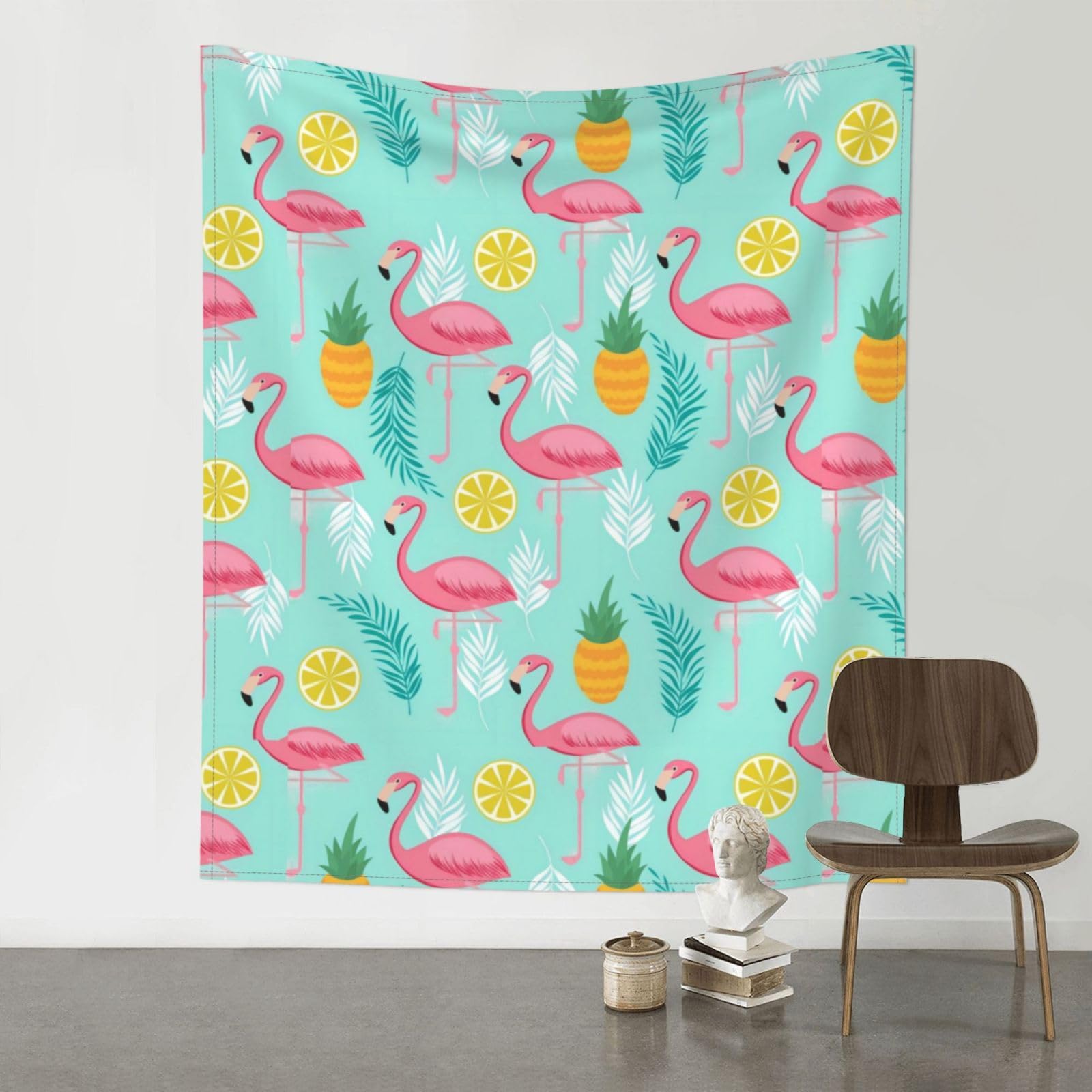 YYHWHJDE Flamingo Prints 60x51in Wall Tapestry – Dreamy Bohemian Throw Blanket for Bedroom, Dorm Room & Aesthetic Living Space Decor