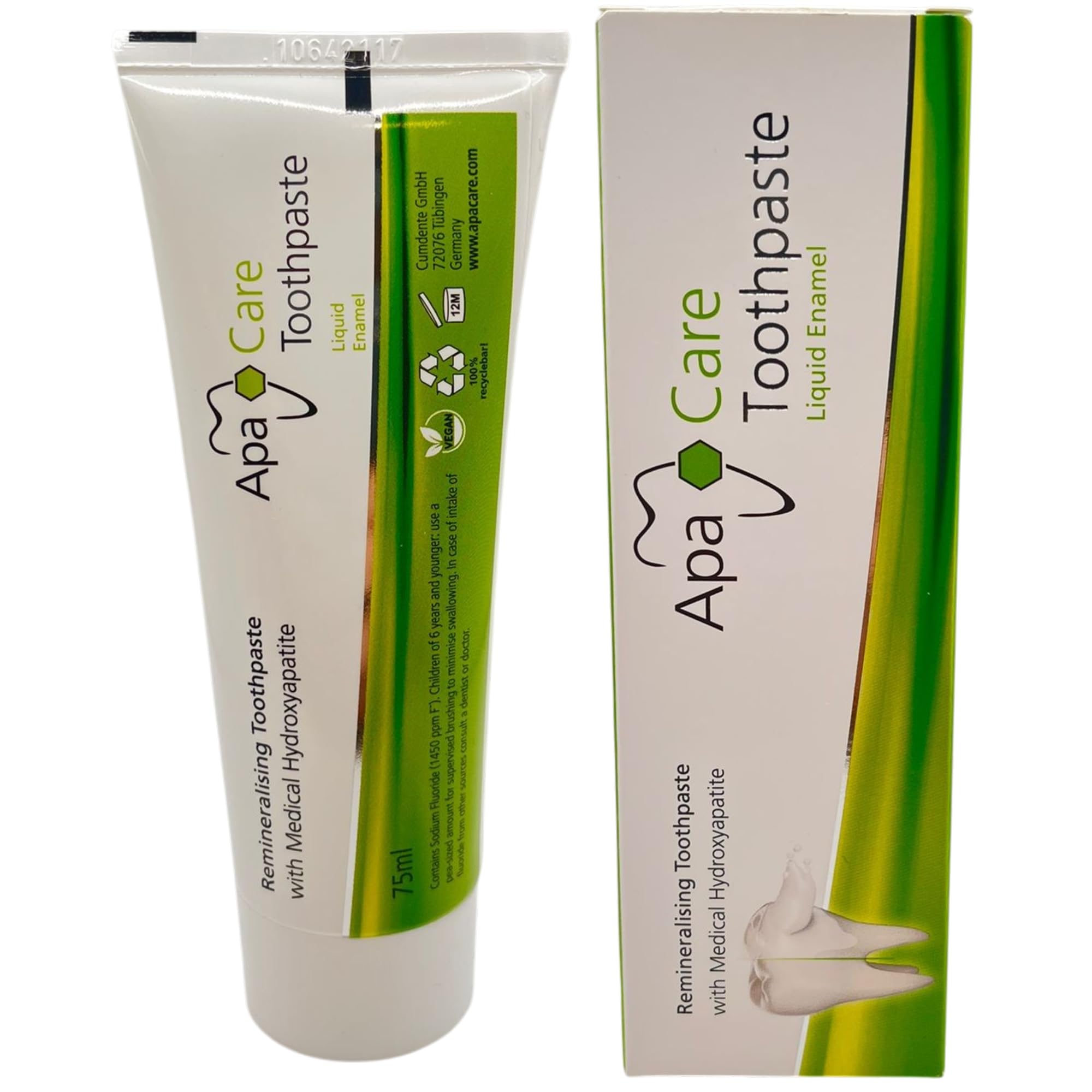 6 x ApaCare Remineralizująca pasta do zębów 75 ml (6 x 75 ml)