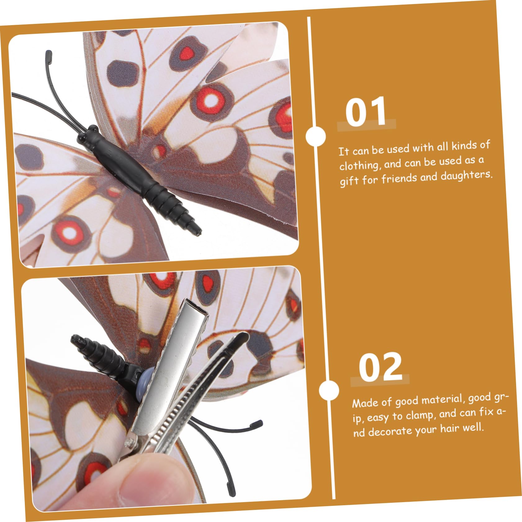 minkissy 60 fermagli per capelli a forma di farfalla, decorazione estiva, mini fermagli per capelli da donna, fermagli per capelli a coccodrillo, fermagli per capelli estivi, fermagli per capelli a