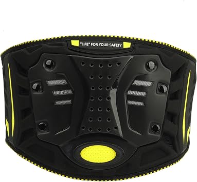 Impact Resistant Motocross Kidney Belt, Protective Back Support for Off Road Riding, 80x100cm 31.5x39.4in with Adjustable Fit