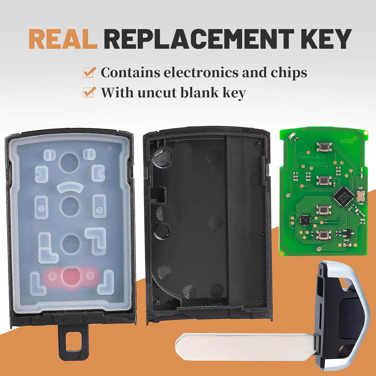 Keyecu Replacement Smart Remote Key FOB for Acura RDX 2010 2011 2012 2013 2014 2015 Proximity Keyless Entry Car Key Fob Driver2 FCC ID:KR5434760