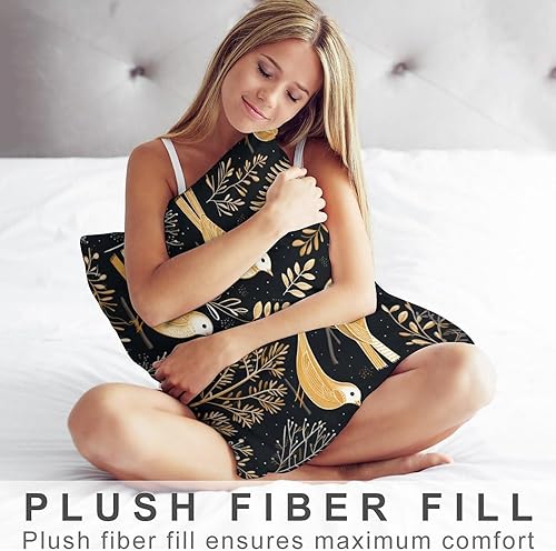 Miniatura 10 de MaSiledy Fundas de almohada de granja con diseño de árbol de Navidad, color verde y dorado, con texto en inglés "Merry Christmas", fundas de