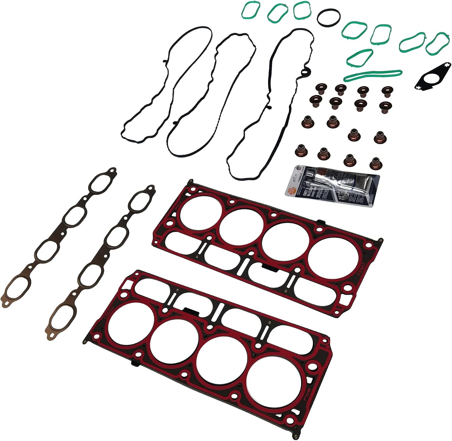Partsflow Engine Cylinder Head Gasket Set for GMC Sierra 1500 for Chevrolet Silverado 1500 for GMC Yukon XL for GMC Yukon for Cadillac Escalade ESV for Cadillac Escalade 6.2L OE#HS55332