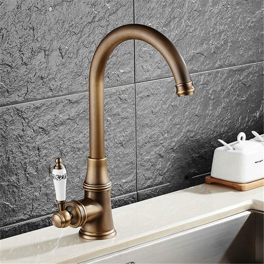 Robinet de cuisine pivotant 360 mitigeur chaud-froid en laiton