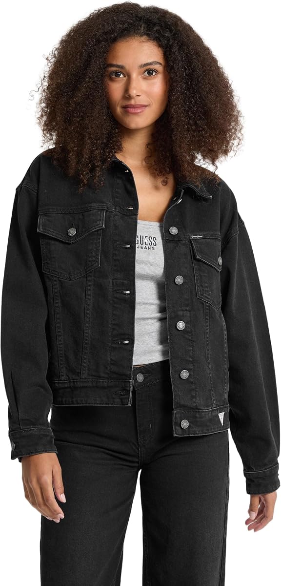 Chaqueta vaquera extragrande estilo camionero