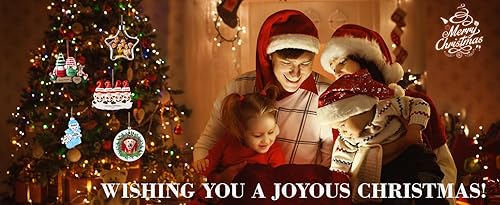 Miniatura 7 de iDIY Adornos de Navidad personalizados 2023, familia de 6 gnomos, adornos de Navidad con nombres personalizados para árboles de Navidad