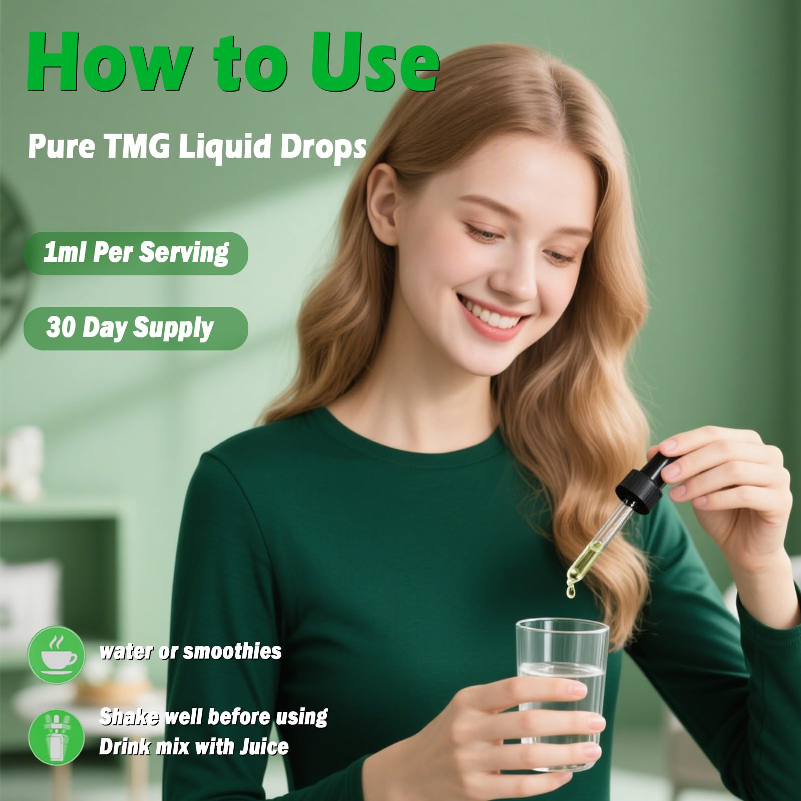 TMG Supplements 1000mg Liquid, Extra Strength Pure TMG Betaine (Trimethylglycine) for Women Men, Support Homocysteine Balance Heart Brain & Liver Health, Vegan, Non-GMO, Raspberry Flavor, 30 Servings — Amazon image 5
