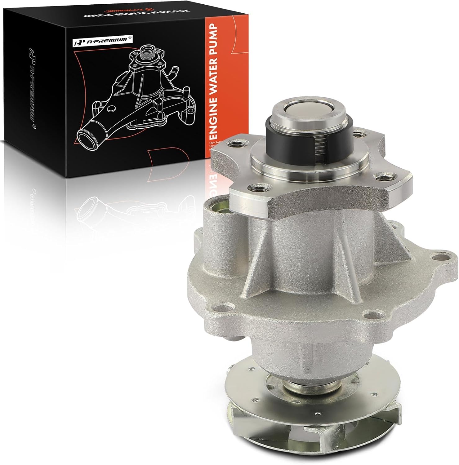 A-Premium Engine Water Pump W/Gasket Compatible with Chevy Colorado 07-12, Trailblazer & GMC Canyon, Envoy & H3 & Isuzu Ascender, i-280, i-290 & Bravada & 9-7x & Rainier - (DOHC)
