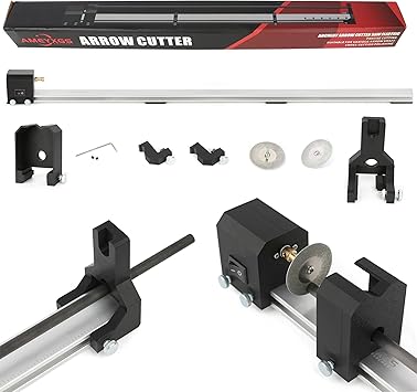 Archery Electric Arrow Cutter Saw 12000 RPM Electric Reciprocating Saw Adjustable Arrow Shaft Cutting Tool with Corundum Saw Blades for All Kinds Arrow Shaft DIY Accessory