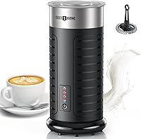 PARIS RHÔNE MF017 Stainless Steel Milk Frother - Dishwasher Safe, 4 Modes Hot/Cold Foam, One-Touch Latte Cappuccino Maker