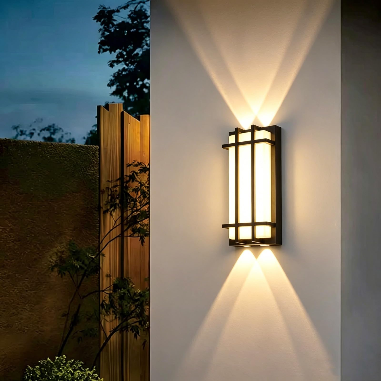 SDUYTDG IP65 Waterproof Outdoor Wall Sconce, Exterior Light Fixtures Wall Mount for House,Black Aluminum Front Porch Lights, Waterproof Outside Lighting for House Patio Front Porch Garage Entryway