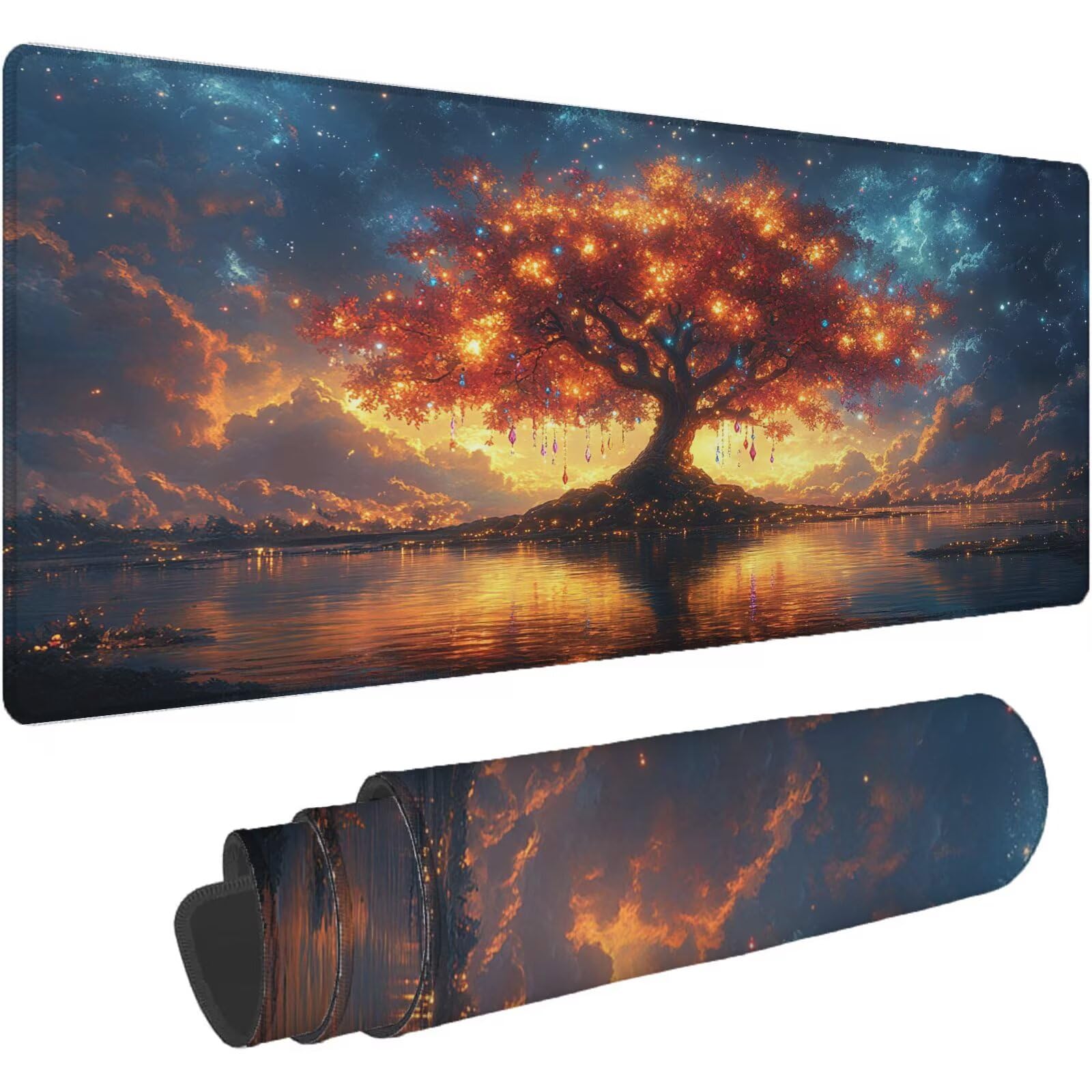 Podkładka pod mysz w kolorze pomarańczowym XXL 1600 x 800 mm mata biurkowa turkusowa podkładka pod mysz jednoczęściowa gumowa podstawa antypoślizgowe krawędzie akcesoria biurowe praca szyta mysz do