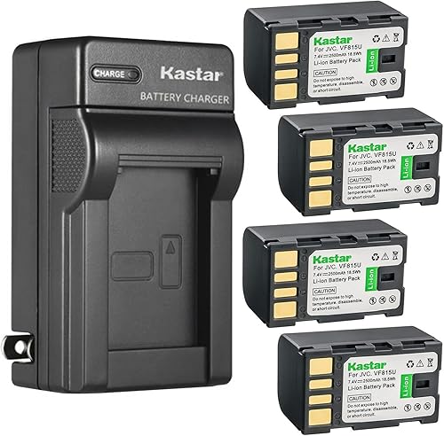 Miniatura 8 de Kastar Paquete de 2 baterías y cargador de pared de CA de repuesto para JVC BN-VF808 BN-VF808U BN-VF815 BN-VF815U BN-VF823 BN-VF823U BN-VF915