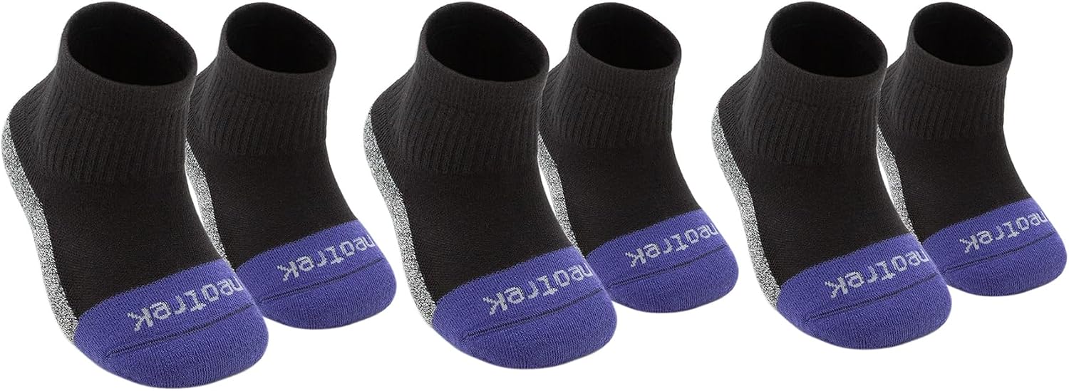 Transmet Qtr Crew Socks: Pair for Bilateral Partial-Foot Amputees (2 Transmet Socks Per Pair) (3pk)