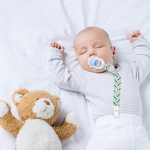 Miniatura 6 de Enovoe - Clip para chupete  Paquete de 6 clips para chupete  Elegante anillo de dentición para bebés niños y niñas  Rosa