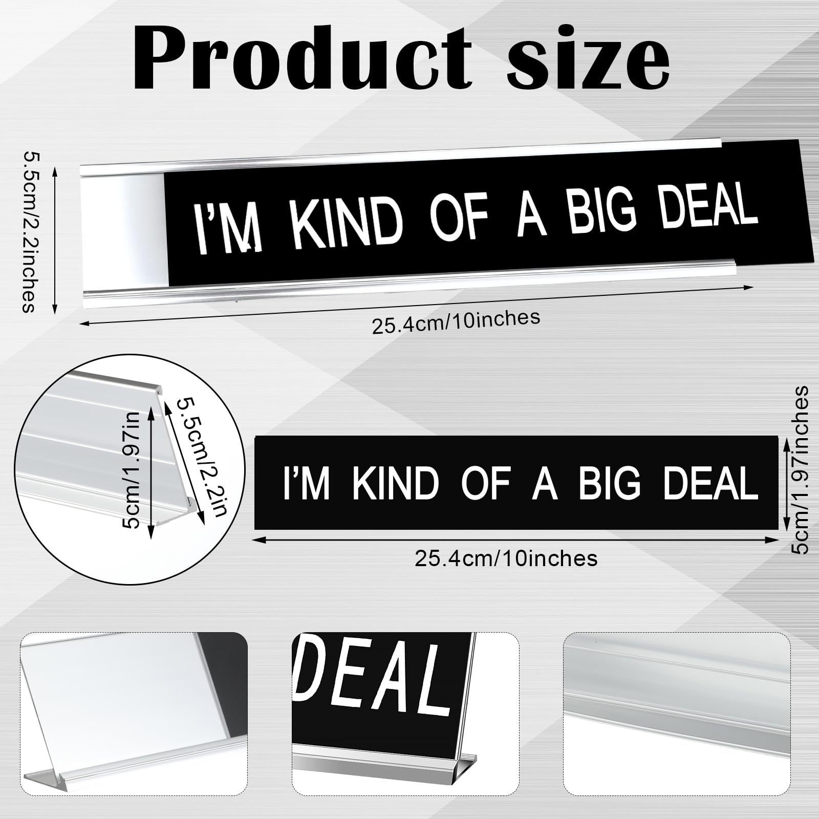 Menkxi Funny Desk Signs For Office, Name Plate, Office Decoration